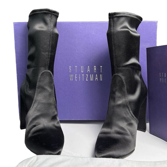 Stuart Weitzman Shoes - Stuart Weitzman Women Black Clinger Boots Size  9M With Accessories Women Boots